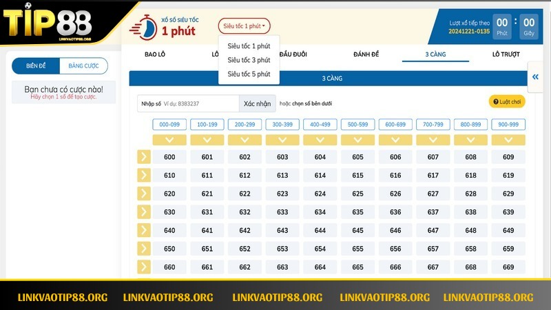 Cách tính tiền thưởng trong đề 3 càng rất đơn giản